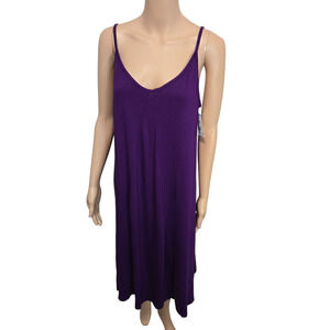 Love appella XL purple spaghetti strap dress round neck rayon